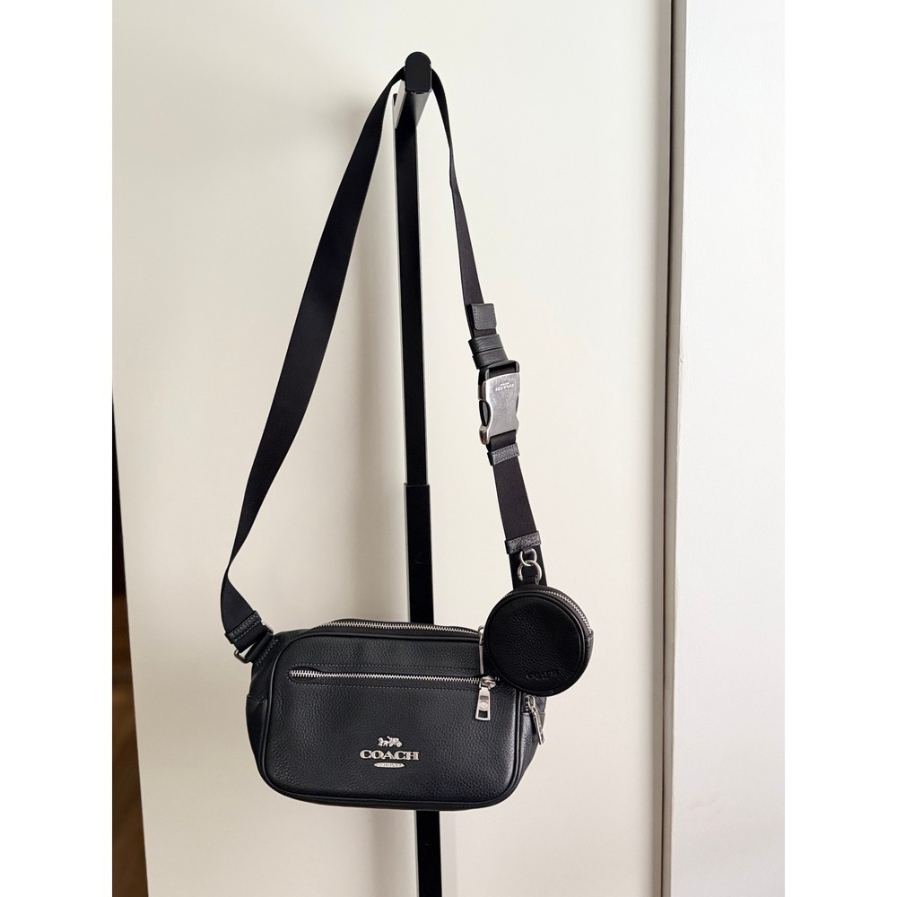 Coach Elias Belt Bag - One Size - Silver/Black